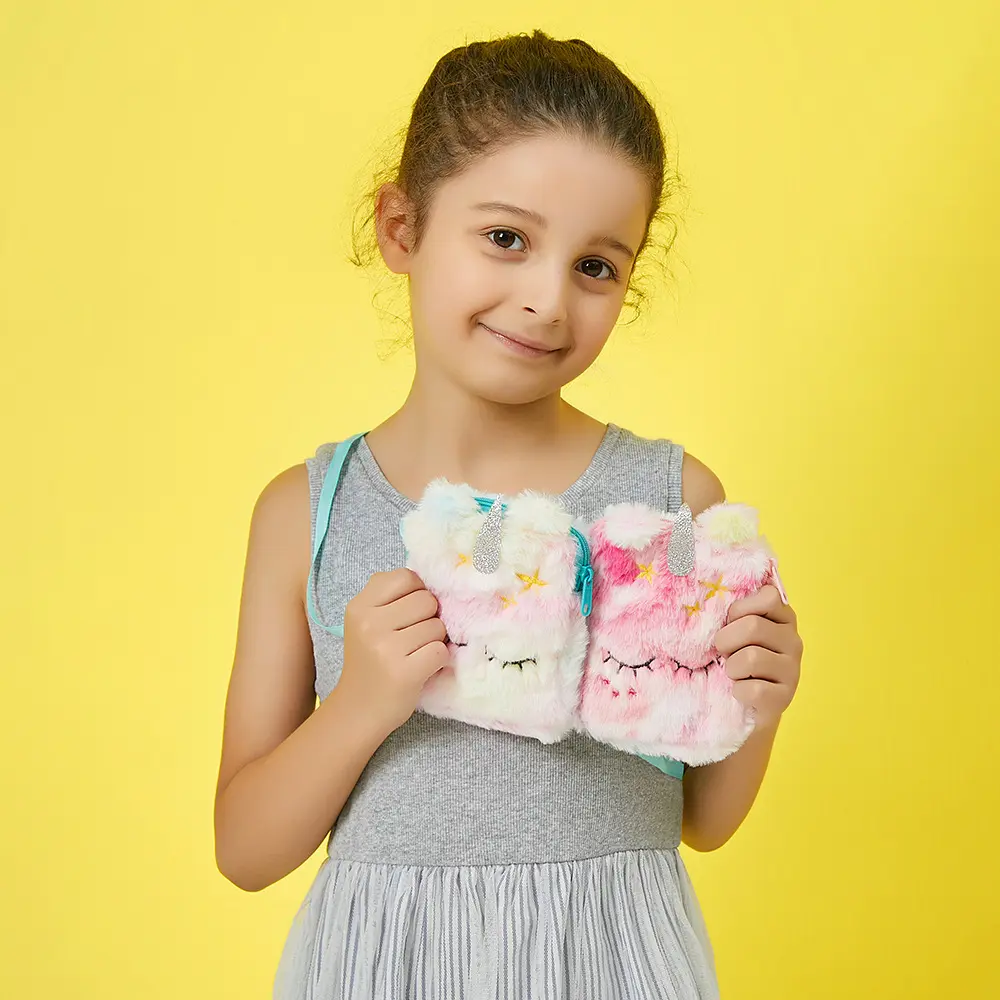 Kids Girls Colorful Change Sequin Mermaid Tail Bag Wallet Purse Pouch Notecase Unicorn Children Shoulder Messenger Bag Gifts