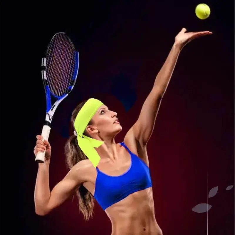 Elastic Sports Ribbon Pirate Sweatband for Tennis Unisex Men Women Teens Headband Gym Fitness Yoga Hair Bands Athletic Headwear