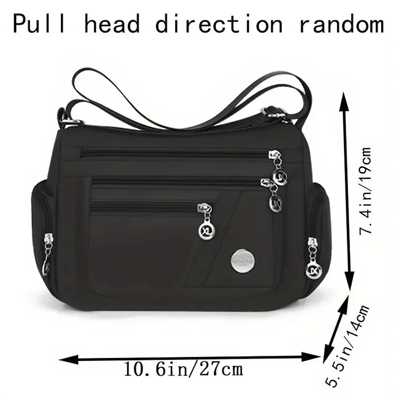 New unisex nylon cloth women's handbag Oxford cloth casual bag shoulder strap crossbody bag travel bag