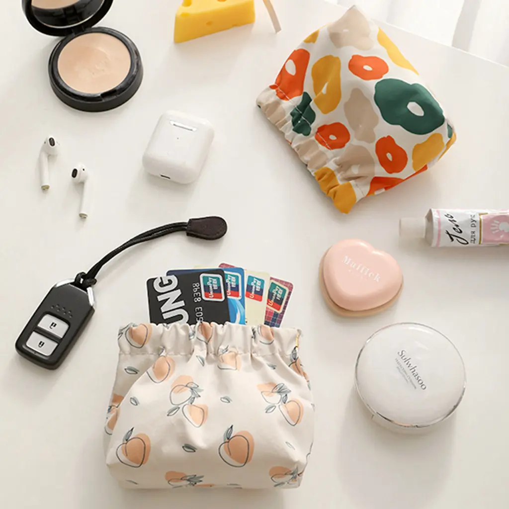 Sanitary Napkin Storage Bag Women Tampon Bags Credit Card Holder Pouch Towel Cosmetic Cotton Lipstick Coin Purse Cable Organizer