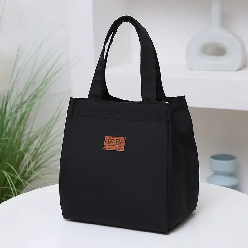 High Capacity Lunch Bag with Aluminum Foil Insulated Thermal Cooler Lunch Box Tote Picnic Travel Pouch Oxford Cloth Handbags
