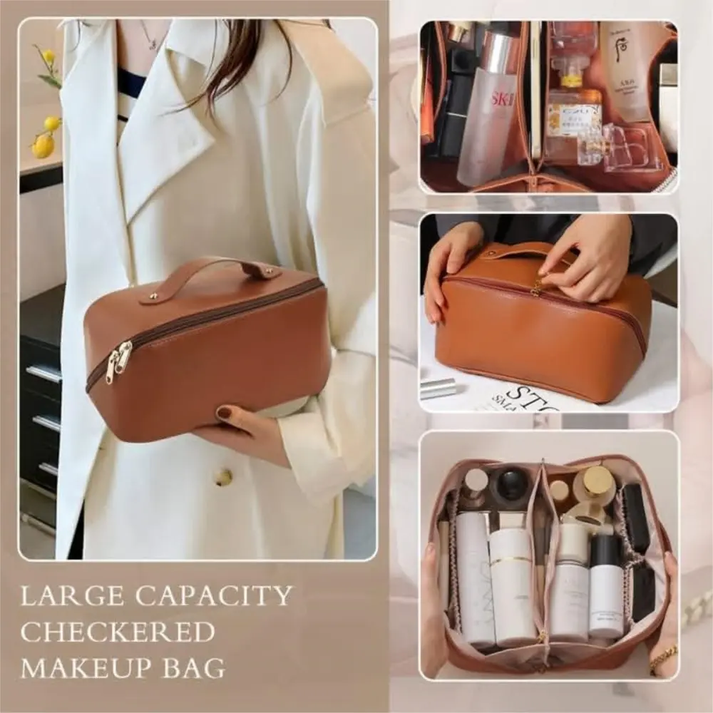 Cosmetic Bag Makeup Large Capacity Female Toiletry Kit Bag Make Up Travel Zip Case Storage Pouch Luxury Lady Box Organizer Bag