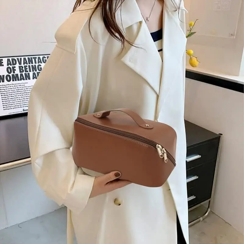 Cosmetic Bag Makeup Large Capacity Female Toiletry Kit Bag Make Up Travel Zip Case Storage Pouch Luxury Lady Box Organizer Bag