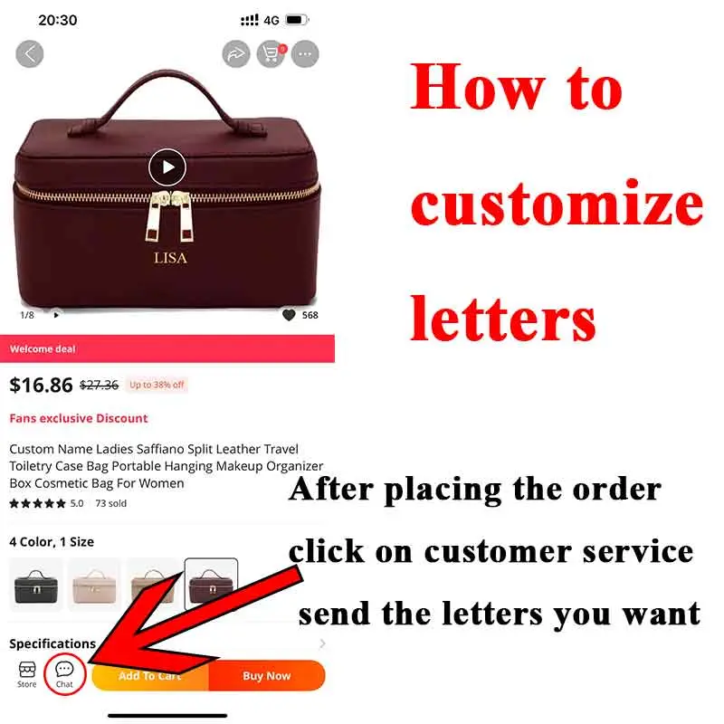 Ladies Saffiano Split Leather Travel Toiletry Case Bag Portable Hanging Makeup Organizer Box Dopp Kit Cosmetic Bag For Women