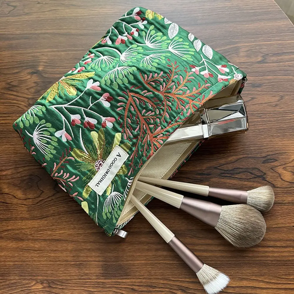Fashion Dasiphora Fruticosa Makeup Bag Travel Organizer Portable Toiletry Bag Large Capacity Cosmetic Bag