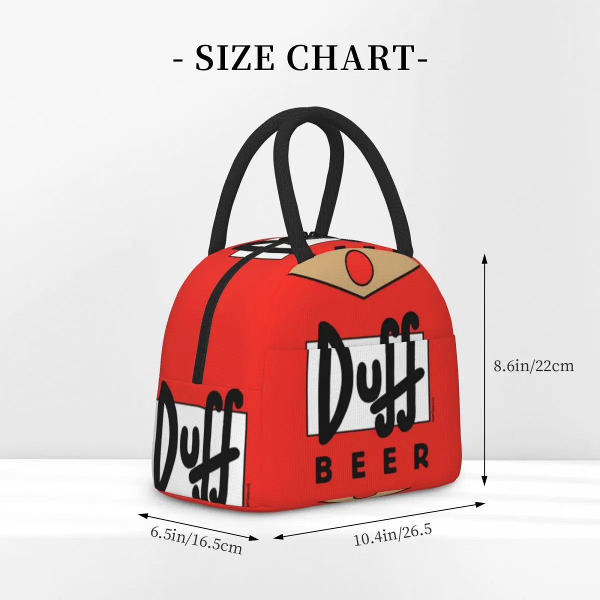 Duff Beer Lunch Bags Insulated Bento Box Waterproof Lunch Tote Leakproof Picnic Bags Cooler Bag for Woman Children Travel