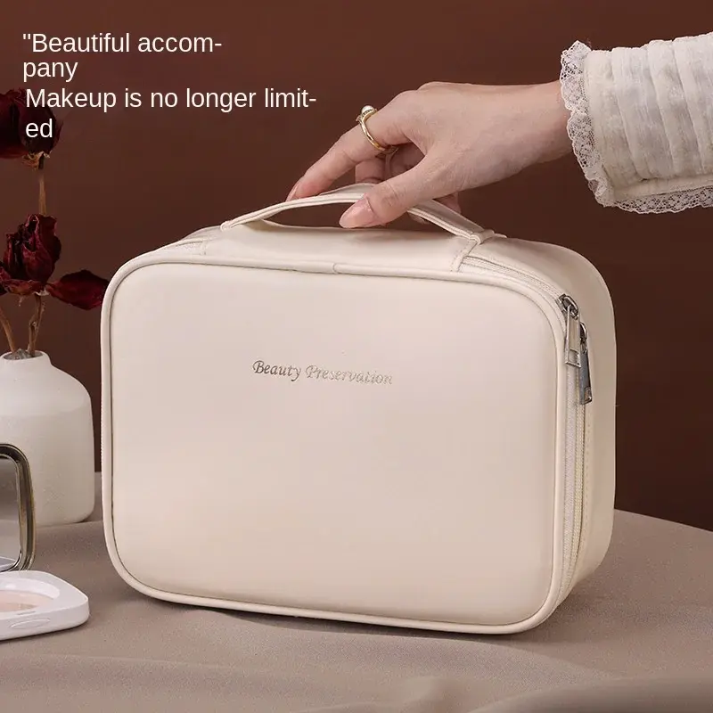 New Women Cosmetics Storage Bag Portable Large Capacity Cosmetic Bag Luxury Travel Essentials Portable Toiletry Bag Pencil Case