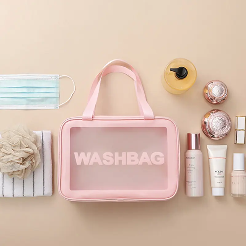 Women Portable Travel Wash Bag Female Transparent Waterproof Makeup Storage Pouch Large Capacity Cosmetic Organizer Beauty Case