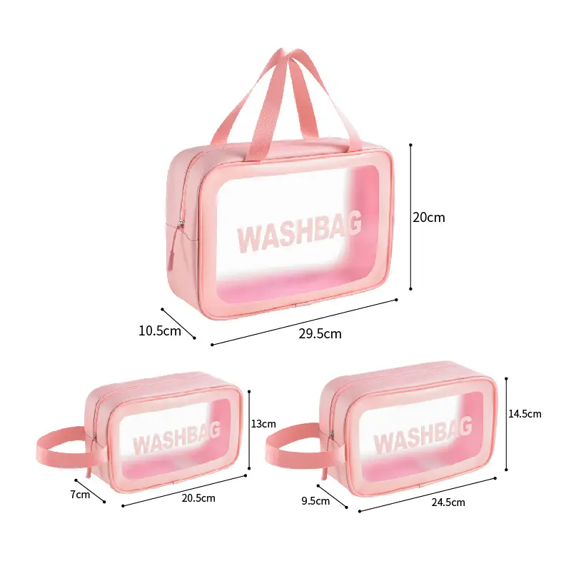 Women Portable Travel Wash Bag Female Transparent Waterproof Makeup Storage Pouch Large Capacity Cosmetic Organizer Beauty Case