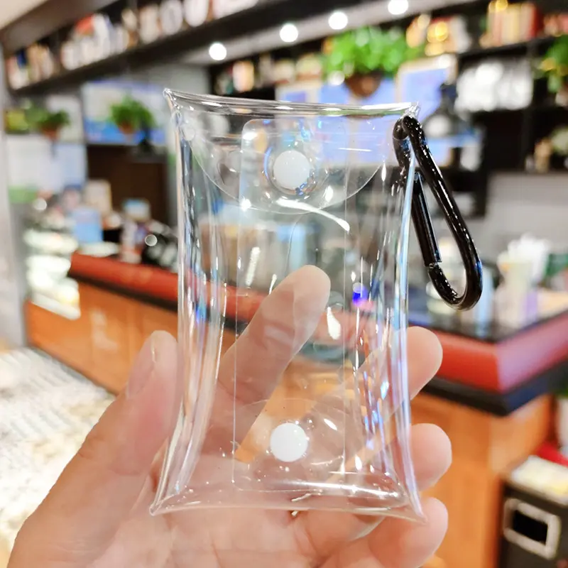 Korean Ins Transparent Cosmetic Bag Travel Makeup Bag Purses Women Cute PVC Storage Small Large Clear Brush Mini Organizer