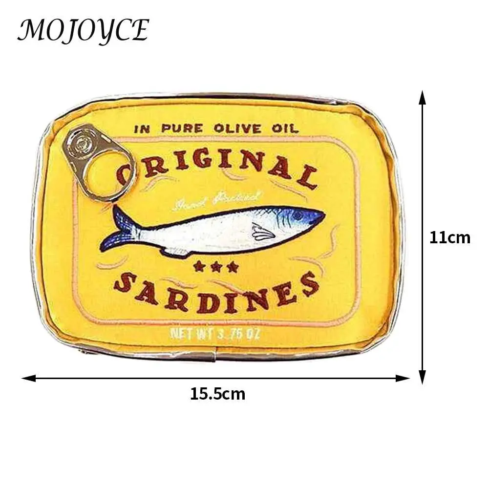 Wacky Cute Cosmetic Bags  Large Capacity Sardine Can Styling Organizer Pocke For Girls Daily Travel Organizer Cosmetic Bags