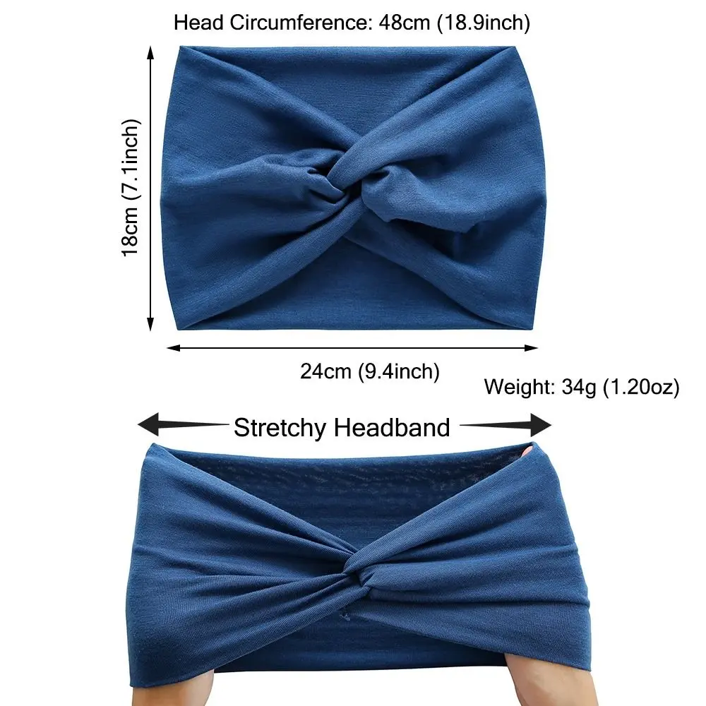 Hair Accessories Extra Large Yoga Hair Bands Twisted Turban Wide Headbands Workout Headband Head Wraps for Women
