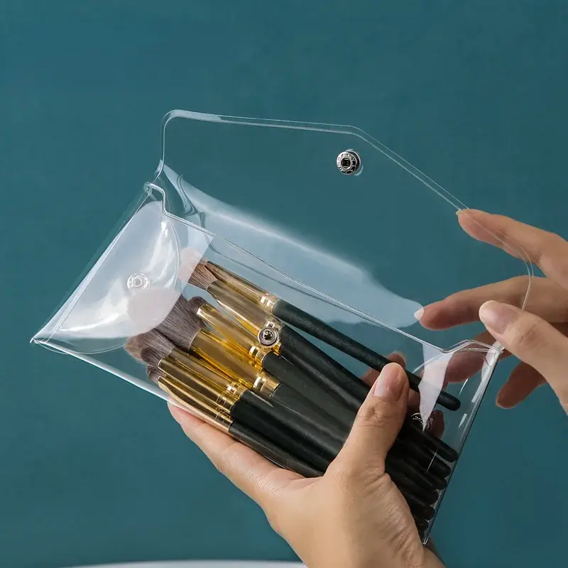 Makeup Bag Clear Organizer Cosmetic Bags Travel Portable Brush Case Storage Set PVC Transparent Pen Bath Toiletry Wash