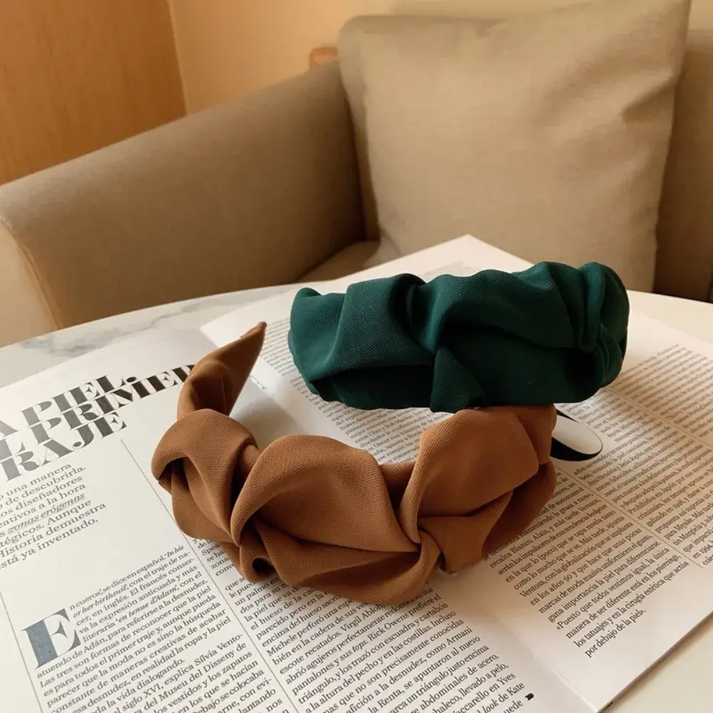Fashion Hair Hoop Hair Bands for Women Girls Flower Solid Color Headbands Designer Wide Hairband Hair Accessories Headwear