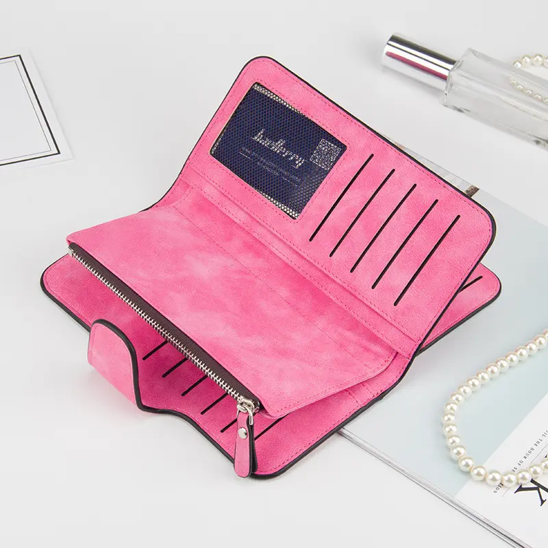 Fashion PU Leather Wallet Purse Women Long Wallet Gold Hollow Leaves Pouch Handbag For Women Coin Purse Card Holders Clutch