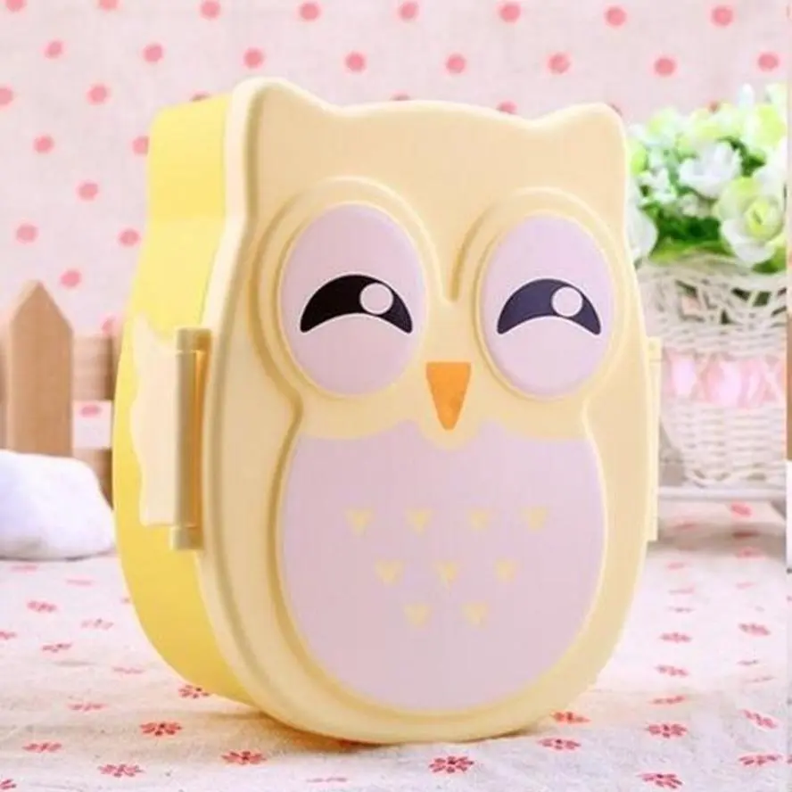 1 Pcs Food Container Carton Dinnerware Cutlery Portable Plastic Children Students Lunch Box Bento Box