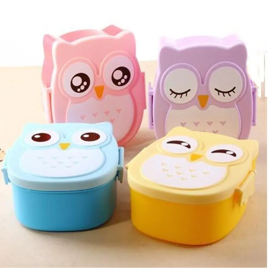 1 Pcs Food Container Carton Dinnerware Cutlery Portable Plastic Children Students Lunch Box Bento Box
