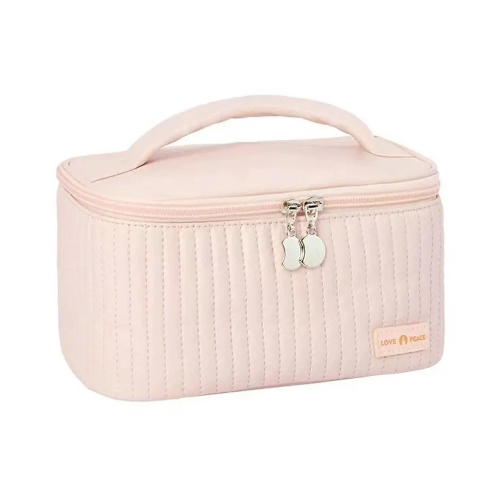 Multifunctional Fashion Cosmetic Pouch  Trendy Sardines Print Zippered Toiletry Case Durable Fade-Resistant Zipper Makeup Bag