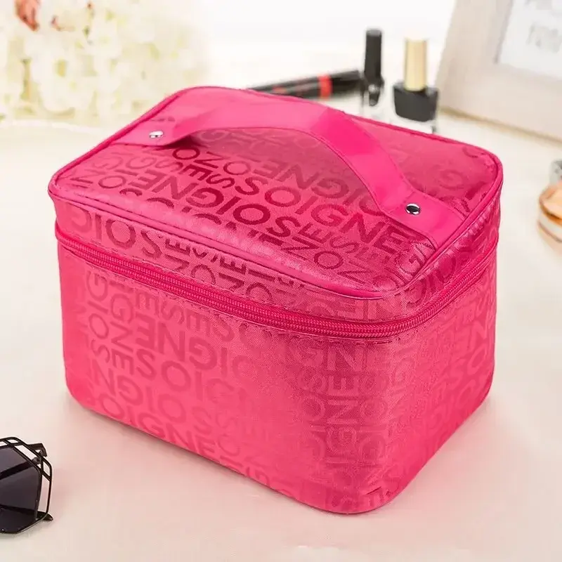 Women's makeup bag large capacity cosmetics storage bag foldable toilet wash bags travel essentials handheld cosmetic bag