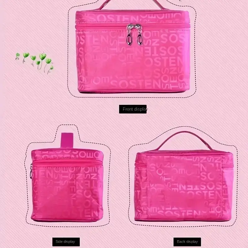 Women's makeup bag large capacity cosmetics storage bag foldable toilet wash bags travel essentials handheld cosmetic bag