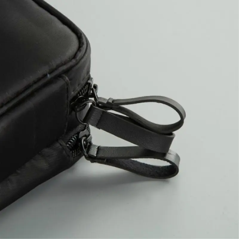 Black Mini Make Up Bag For Female Designer Travel Nylon Storage Bag For Girl Fashion Daily Doule Zipper Small Cosmetic Bags