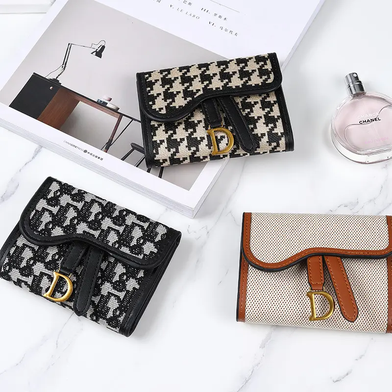 Vintage Style Women's Wallet New Model D-clip Coin Purse Multi-functional Large Capacity Trade Cross-border Coin Card Holder
