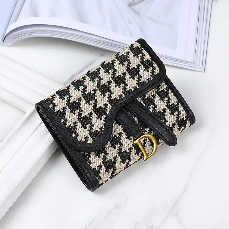 Vintage Style Women's Wallet New Model D-clip Coin Purse Multi-functional Large Capacity Trade Cross-border Coin Card Holder
