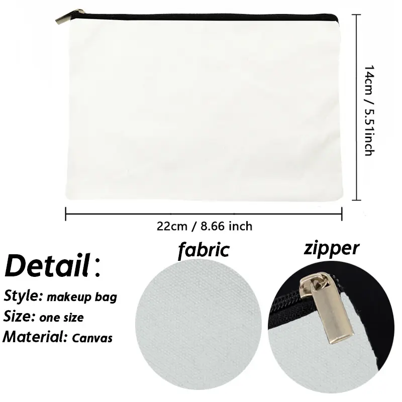 Personalized Custom Initial Name Makeup Bag Bridal Cosmetic Case Canvas Monogram Toiletry Pouch Gifts for Bridesmaid Makeup Bags