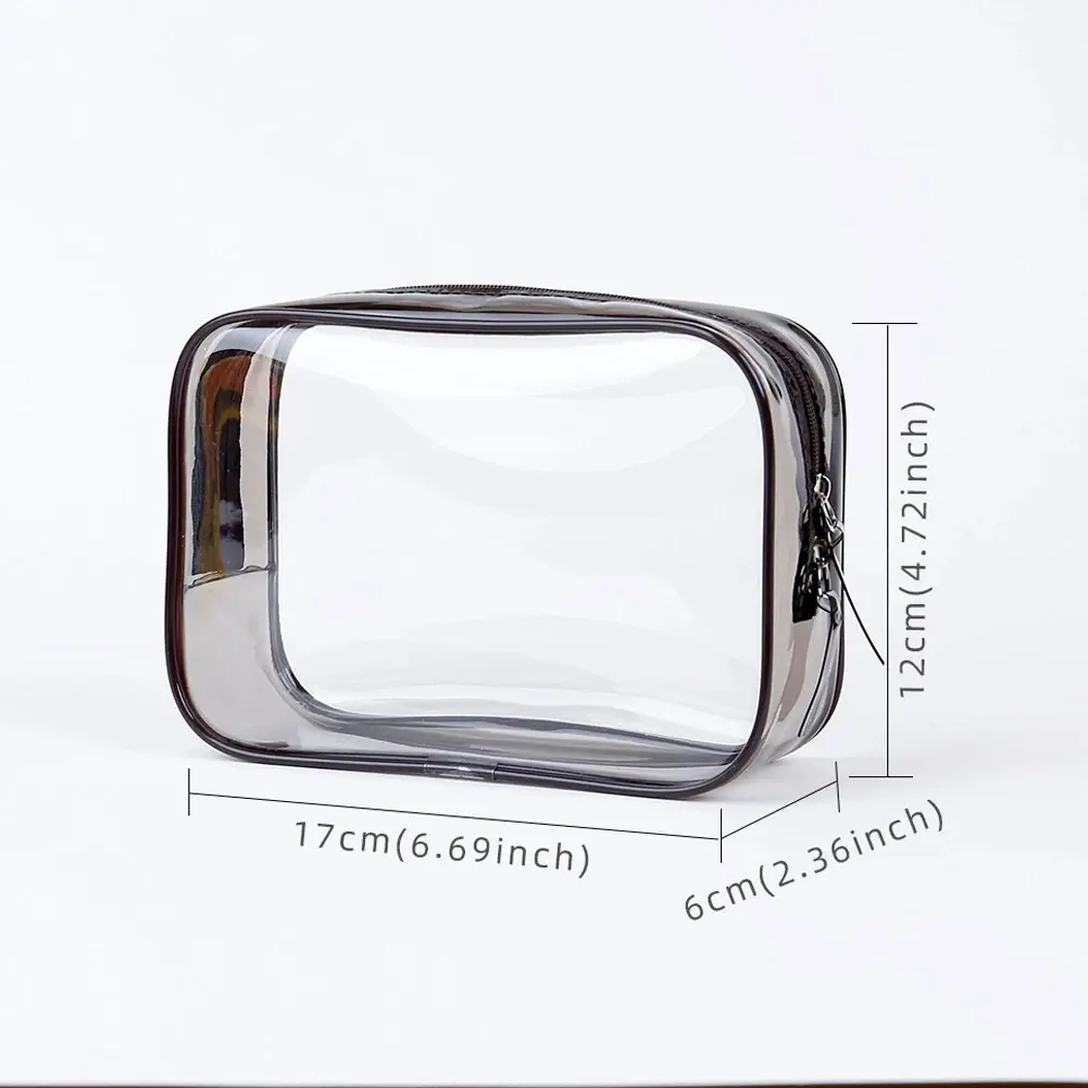 Transparent PVC Storage Bags Travel Organizer Clear Makeup Bag Beautician Cosmetic Bag Beauty Case Toiletry Cosmetic Storage Bag