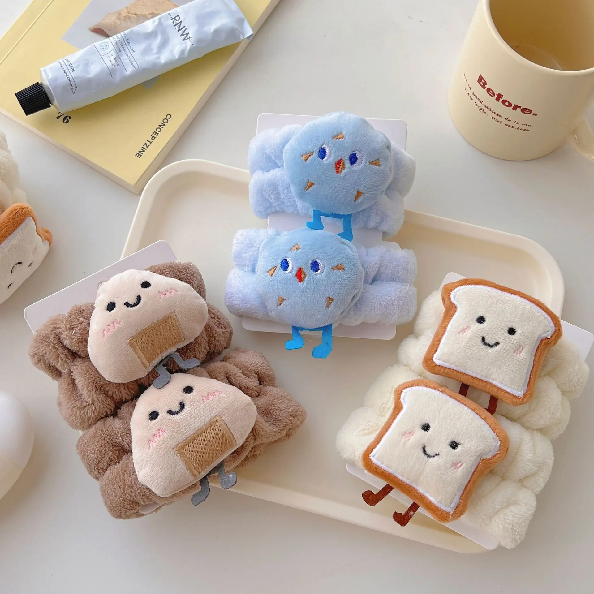 Cute Face Wash Hair Band Wrist Band Hand Wash Moisture-proof Sleeves Warm Wrist Guard Rinse Water Absorbent And Waterproof