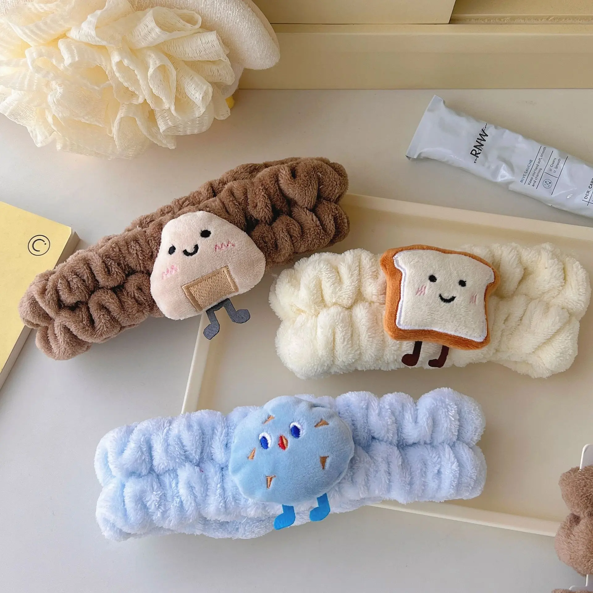 Cute Face Wash Hair Band Wrist Band Hand Wash Moisture-proof Sleeves Warm Wrist Guard Rinse Water Absorbent And Waterproof