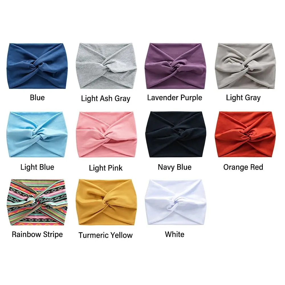 Wide Headbands for Women Extra Large Turban Workout Headband Fashion Yoga Hair Bands Boho Twisted Thick Hair Accessories