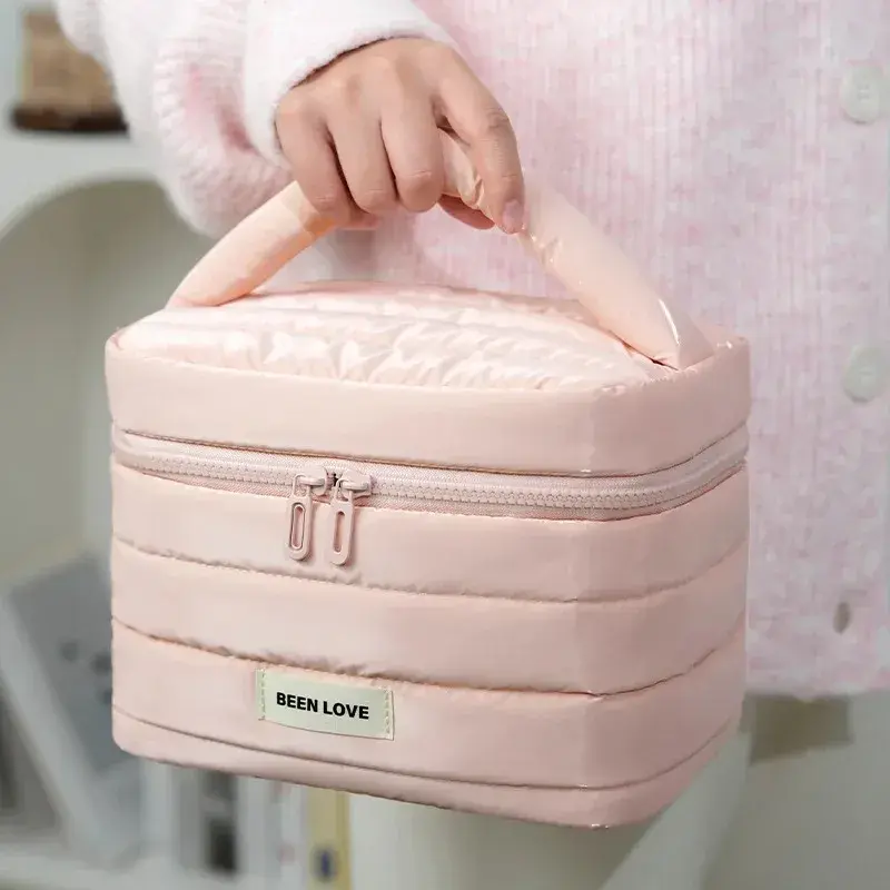 Valentine's Gift Day New Makeup Bags Women's Large Capacity Portable Cosmetics Skin Care Storage Travel Toiletry Bag