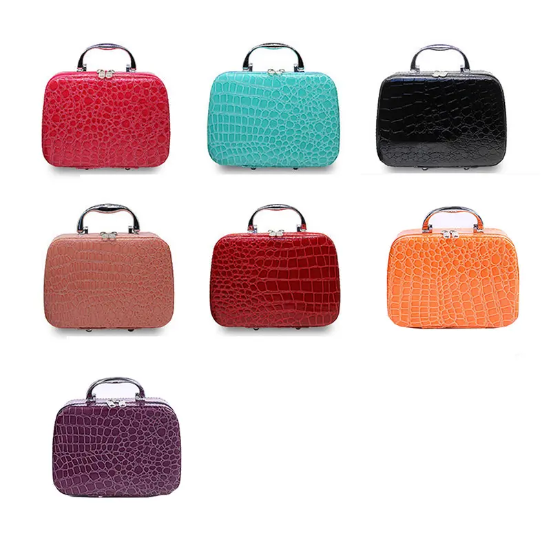 New Women Beauticians Makeup Case Cosmetic Bag High Quality Travel Organizer Beauty Box Cosmetics Jewelry Toolbox Holiday Gifts