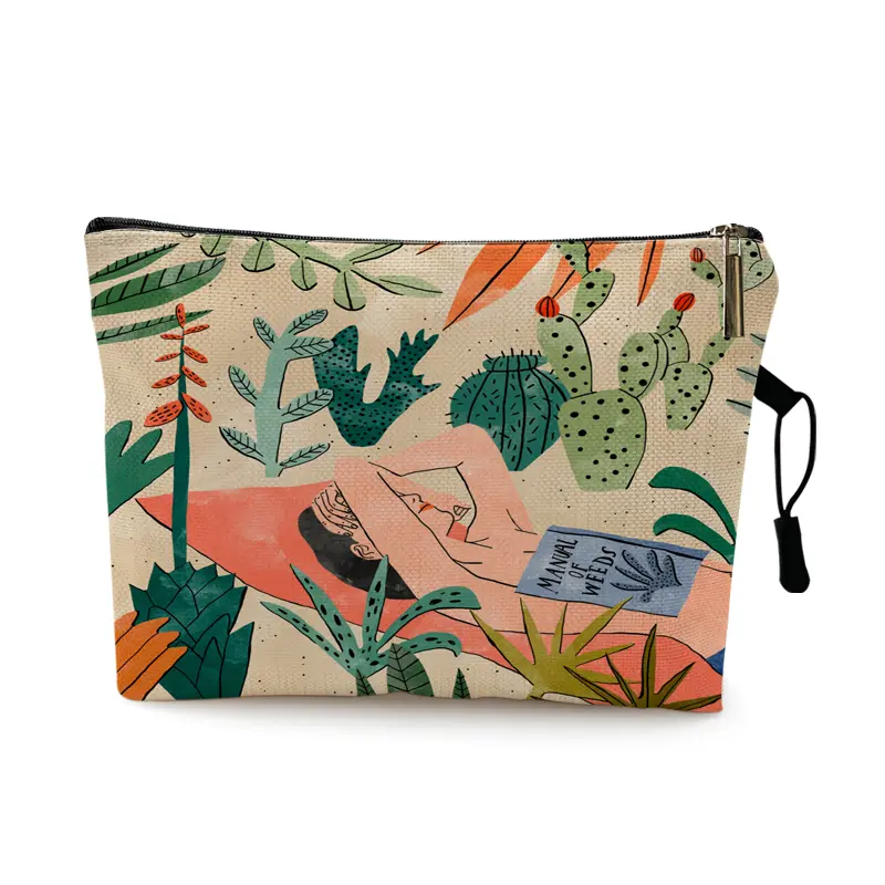 Abstrct Matisse Art Print  Makeup Storage Pouch Floral Cosmetic Bag Travel Organizer Toiletry Case for Femminile Friends Gift