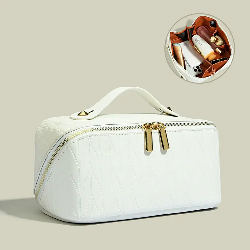 New Women's Cosmetic Bag Portable Storage Bag Large Multi-functional Travel Waterproof Makeup Wash and Storage Cases Geometry