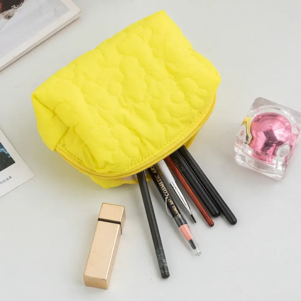 Large Capacity Candy Color Makeup Bags Flower Cosmetic Bag Women Makeup Pouch Toilet Wash Bag Female Clutch Bag Travel Organizer