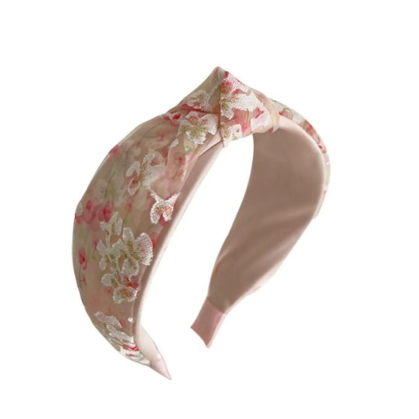 PROLY New Fashion Headband For Women Wide Side Flower Hairband Fresh Light Color Turban Girls Hair Accessories Wholesale