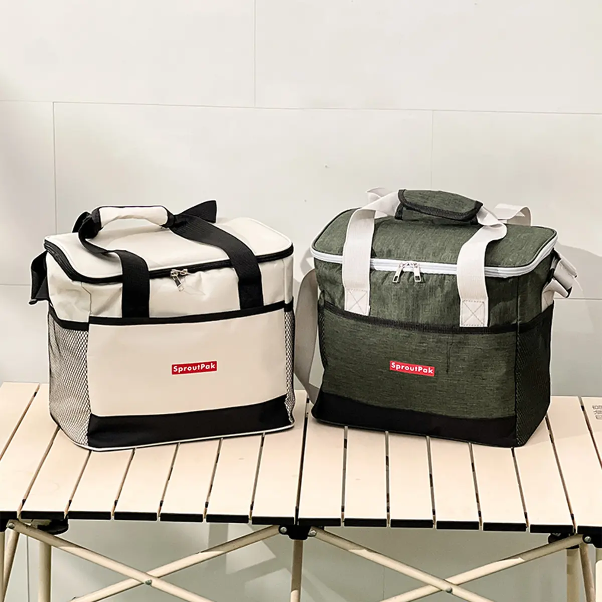 WORTHBUY Portable Thermal Lunch Bag For Student Large Capacity Waterproof Oxford Cloth Insulated Picnic Bag Reusable Cooler Bag