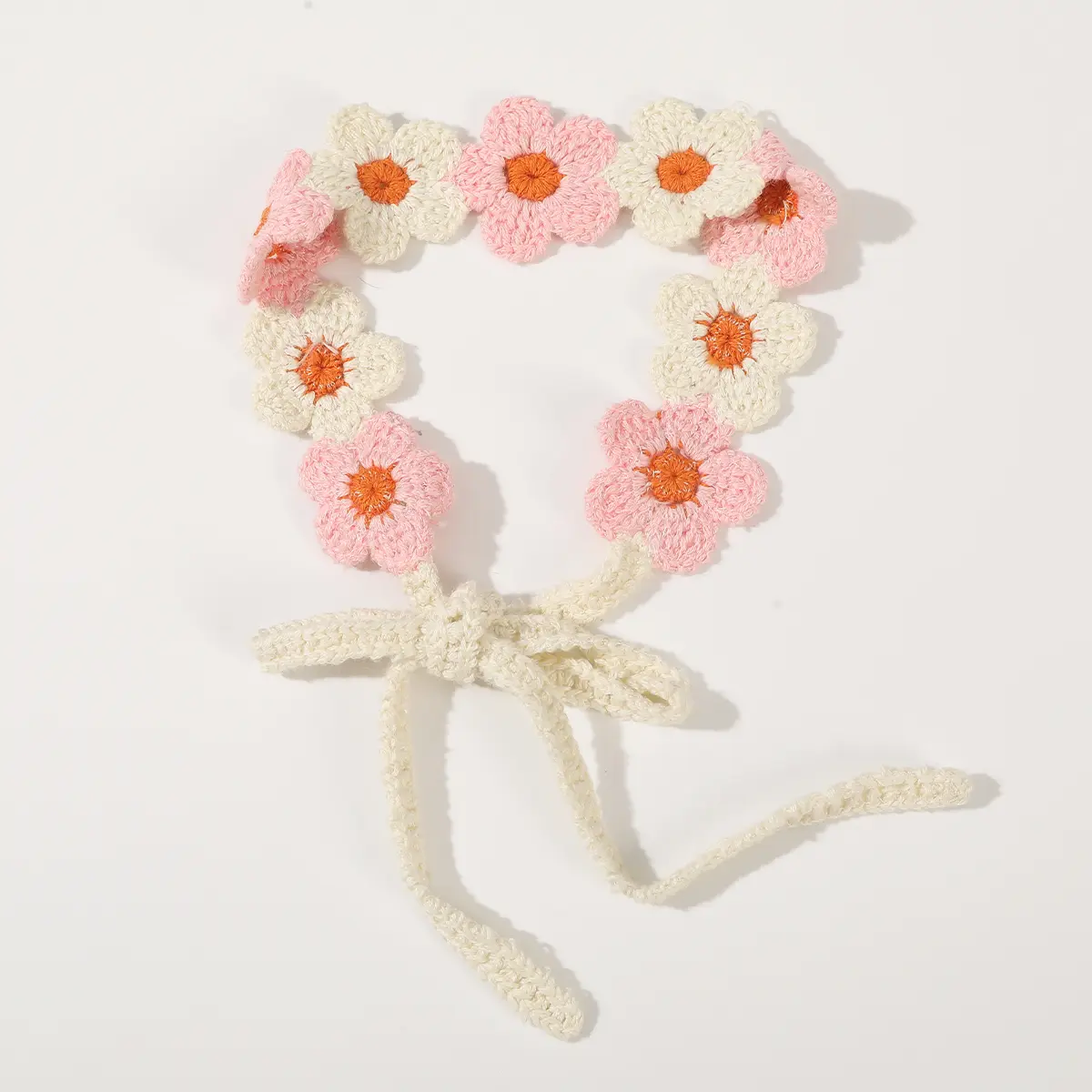 AWAYTR Colorful Flowers Turban Hairbands Knitted Flower Headband Bandage Beach Bandana Ladies Travel Hawaii Hair Accessories