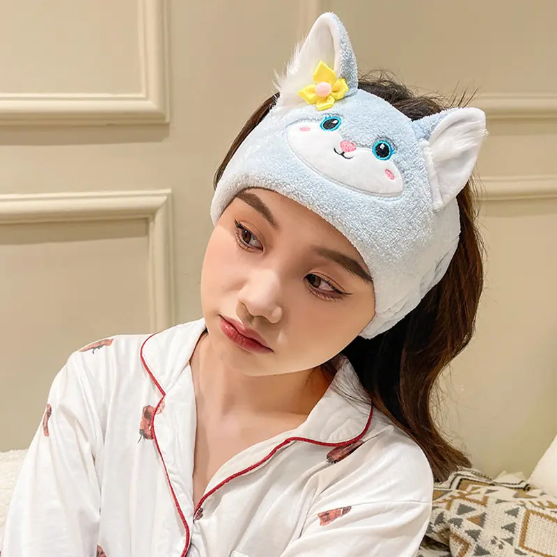 Skincare Headbands Hair Band For Washing Face Sausage Mouth Women Headbands For Makeup Cosmetic Facial Shower Spa Elastic Hair