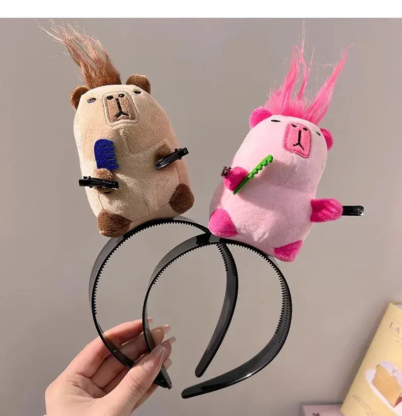 Capibara Hair Decor Capybara Headband Birthday Gift Combing Freak Toy Gift for Kids Hair Decoration Accessories Party Supplies