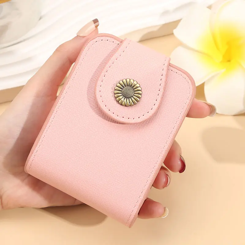 Makeup bag small women's portable makeup box with mirror mouth red envelope storage bag mini women's bag
