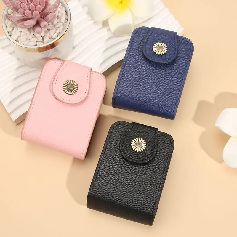 Makeup bag small women's portable makeup box with mirror mouth red envelope storage bag mini women's bag