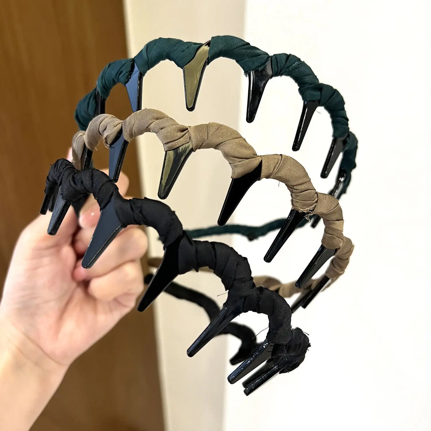Korean Bangs Broken Hair Teethed Non-slip U Shape Hair Hoops Hairbands For Women Girls Sweet Headband Fashion Hair Accessories