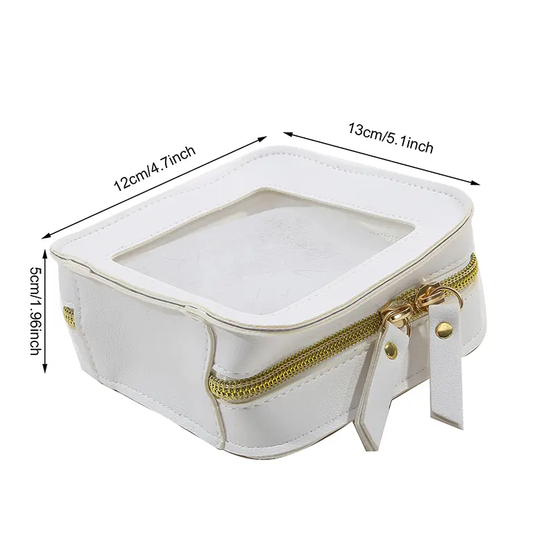 Transparent Cosmetic Bag Simple Fashion Waterproof PVC Toiletry Bag New Makeup Storage Bag Clear Zipper Lipstick Cosmetic Bag