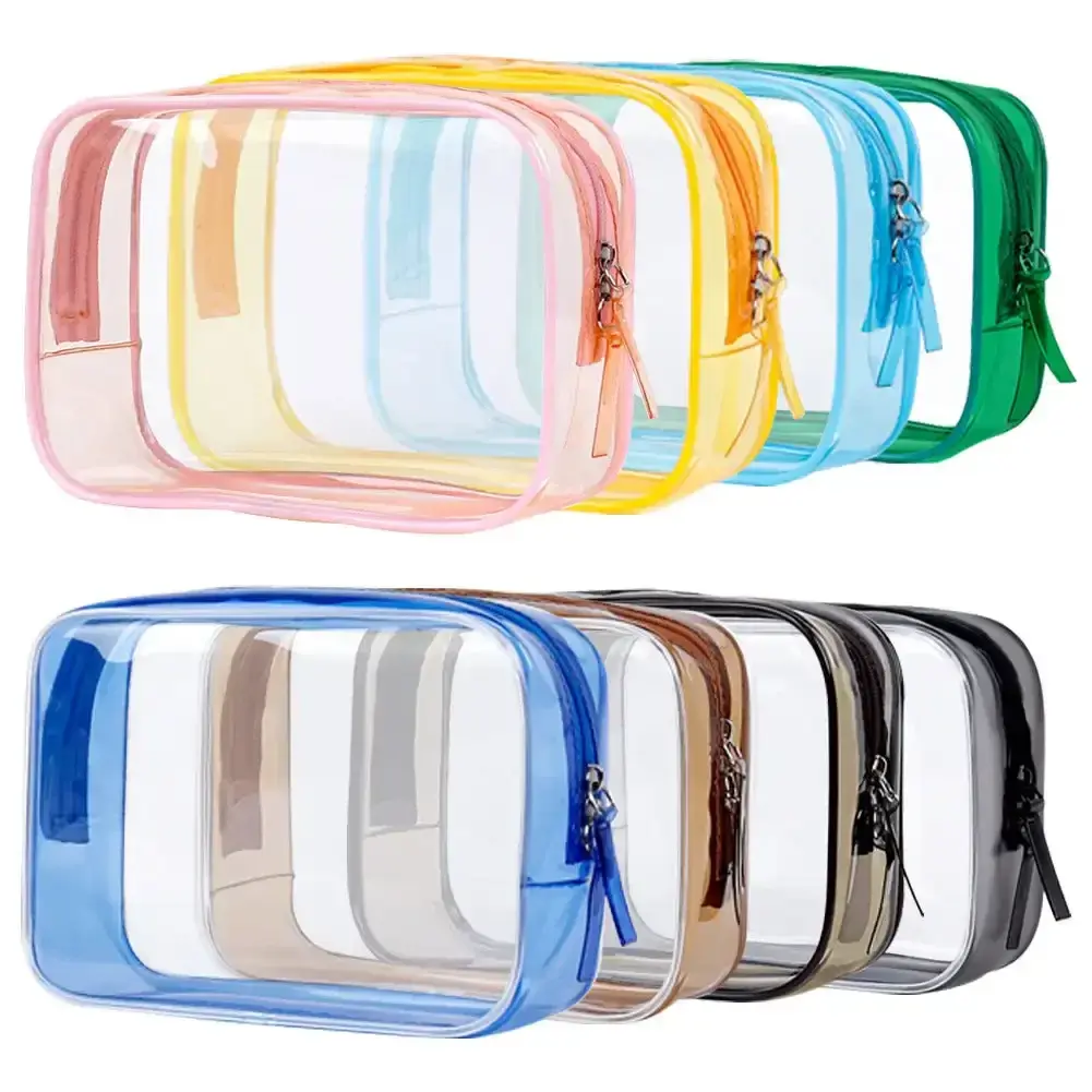 Transparent PVC Storage Bags Travel Organizer Clear Makeup Bag Beautician Cosmetic Bag Beauty Case Toiletry Cosmetic Storage Bag