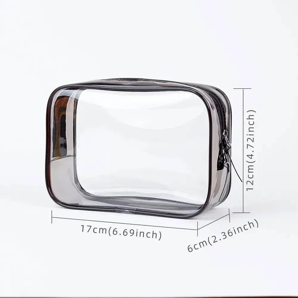 Transparent PVC Storage Bags Travel Organizer Clear Makeup Bag Beautician Cosmetic Bag Beauty Case Toiletry Cosmetic Storage Bag