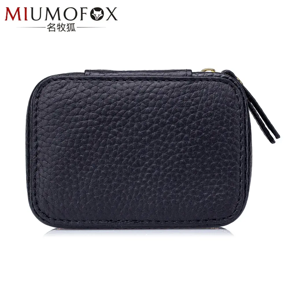 Mini Portable Portable Cosmetic Bag Leather Storage Bag Bag New Lipstick Envelope Small Lipstick Case Mirror
