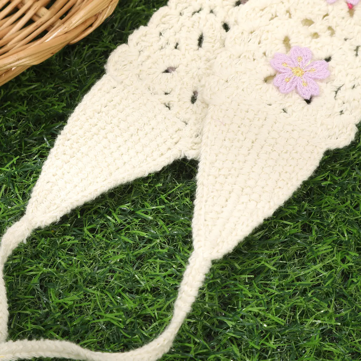 Butterfly Knitting Bandana Hair Scarf For Women Fashion Styling Headbands Ladies Retro Hair Band Hair Accessories Festival